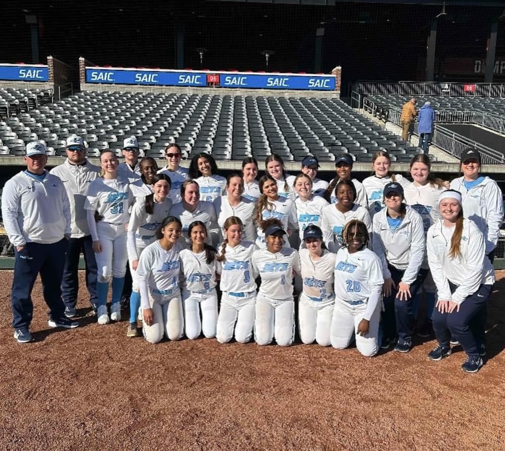 Jets Softball Team at Trash Pandas Stadium