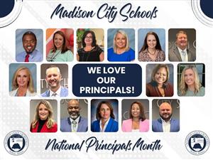 composite pic of 15 Madison City principals