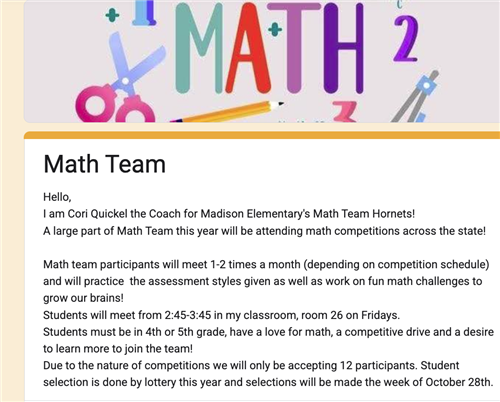 Math Team